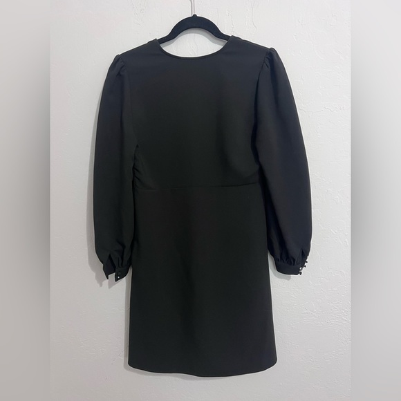 NWT Ichi Long Sleeve Black Mini Dress - Picture 4 of 4